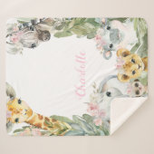 Fillette Safari Couverture bébé (Devant (Horizontal))