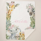 Fillette Safari Couverture bébé (Devant)
