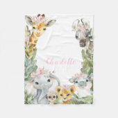 Fillette Safari Couverture bébé (Devant)