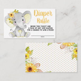 Fillette Tickets Raffle Tournesol Elephant