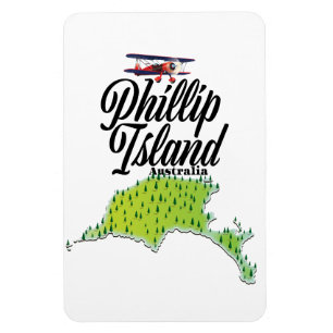 Fillip Island Australia map Magneet