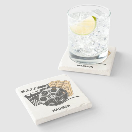 Film Aangepaste naam Stenen Onderzetter (Zijkant)