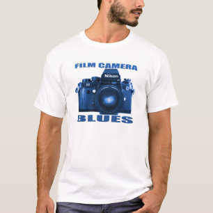 FILM CAMERA BLUES Nikon F-3 T-SHIRT