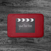 Film Clapboard Rood en Zwart Badmat