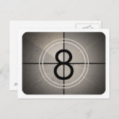Film Countdown Postcard Briefkaart (Voorkant / Achterkant)