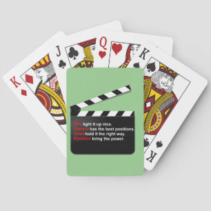 Film Crew Director's Deck on the Movies Pokerkaarten