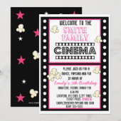 Film de la soirée cinéma Popcorn Invitation d'anni (Devant / Derrière)