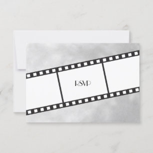 Film Film Strip Wedding RSVP Réponse Invitation