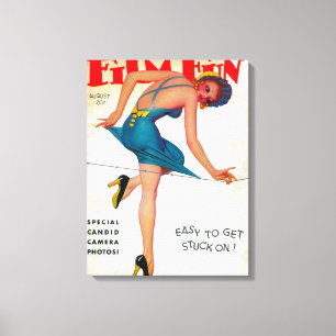 Film Fun Magazine Hoesje 9 Canvas Afdruk