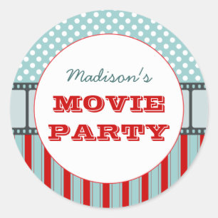 Film Gepersonaliseerde Party Sticker