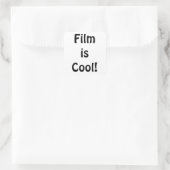 Film is cool! Vierkant Vierkante Sticker (Tas)