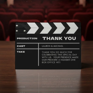 Film Klapbord Bedankkaart