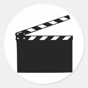 Film - klapperbord ronde sticker