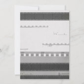 Film Liefde bruiloft uitnodiging (Achterkant)