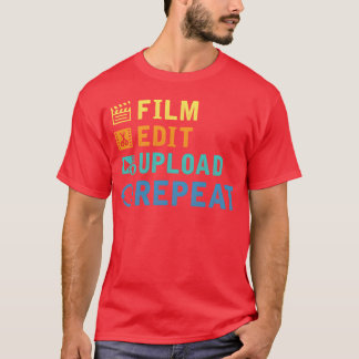 Film maken Editor Cinematograaf Youtuber Film m T-shirt