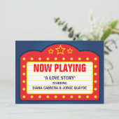 Film Marquee Thème Mariage Fête Invitation (Debout devant)