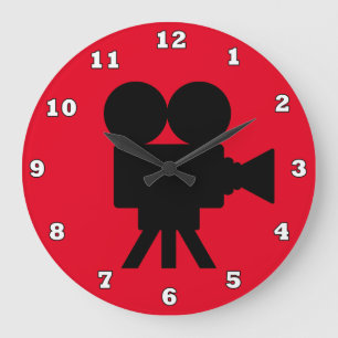 Film mignon home cinéma horloge murale