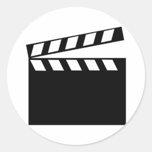 Film Movie Clapper Ronde Sticker
