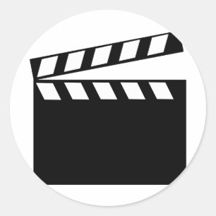 Film Movie Clapper Ronde Sticker
