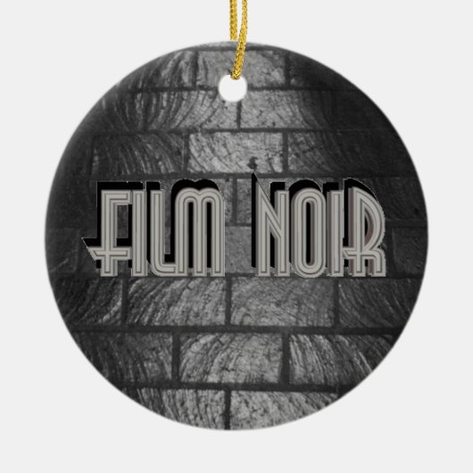 Film Noir Keramisch Ornament (Voorkant)