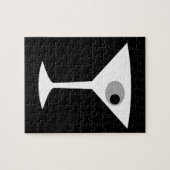 Film Noir Martini Glass Puzzle Legpuzzel (Horizontaal)