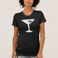 Film Noir Martini Glass T-Shirt