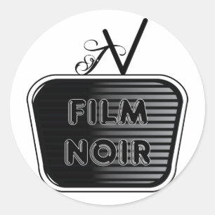 Film Noir Ronde Sticker