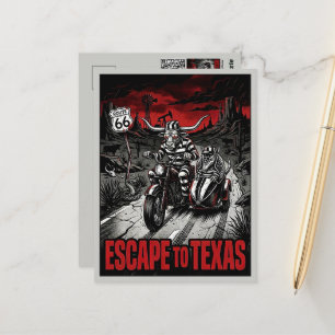 Film Noir Stijl Texas Reizen Briefkaart
