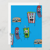 film pop-corn Invitation (Devant / Derrière)