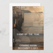 Film Poster Uitnodiging (Voorkant / Achterkant)