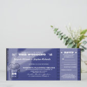 Film Premiere Wedding Tickets Uitnodigingen (Staand voorkant)