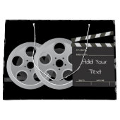 Film Reel, Clapperboard Grand Cadeau Sac (Devant)