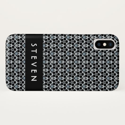 Film Reel | Modern grafisch zwart/grijs Case-Mate iPhone Case (Achterkant (horizontaal))