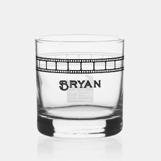 Film Reel Movie Director Cameraman Clapboard Whisky Glas