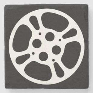 Film Reel/Movie Reel Marble Stone Onderzetter
