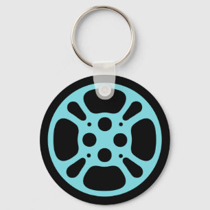 Film Reel/Movie Reel Sleutelhanger (blauw)