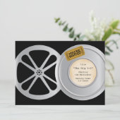Film Reel Movie Thème Anniversaire Invitation (Debout devant)