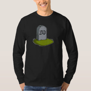 Film Shirt. Grappig Zed's dode grafsteen T-shirt