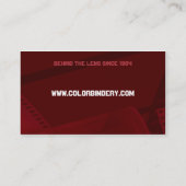 Film Spring Red V.2 Visitekaartje (Achterkant)