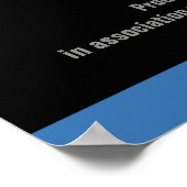 Film Star Bar Mitzvah Poster Black Navy Blue (Coin)