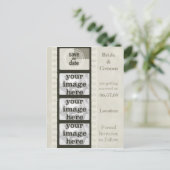  Film Strip Bewaar de datum Foto Briefkaarten (Staand voorkant)