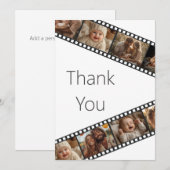 Film Strip - Carte de remerciements photo (Devant / Derrière)