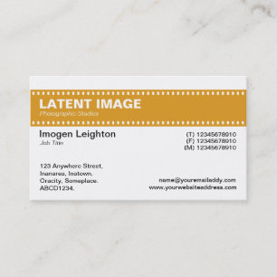 Film Strip Header - Golden and White Visitekaartje