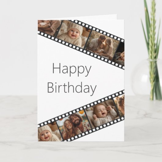 Film Strip Photo Bonne carte d'anniversaire (Devant)