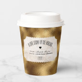 Film Ticket Bruids Datum Nacht Ideeën Papieren Bekers (Voorkant)