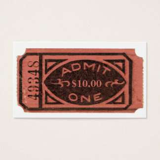 Film Ticket Stub, Geef één Retro Custom toe Visitekaartje
