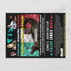 Film Zombie italien - Poster carte postale