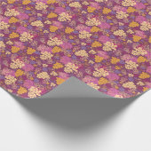 Filmachtergrond voor zoete druivenrassen cadeaupapier (Hoek)