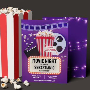 Filmavond Kinderverjaardagsfeestje Kaart