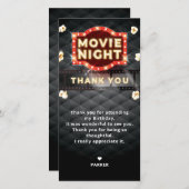 Filmavond Luxe Bedankkaart (Voorkant / Achterkant)